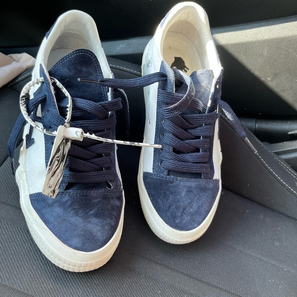 Off white blue sneakers